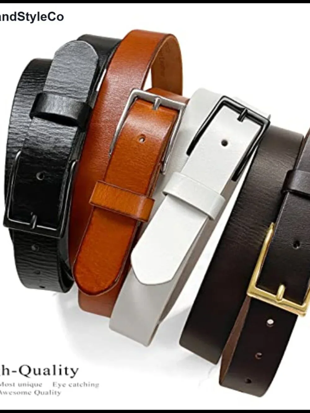 Full Grain Leather Belt 30mm Wide One Piece Casual Dress or Studded Punk Jean